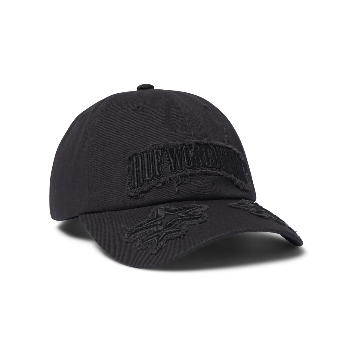 HUF Marquee Distress Snapback Hat Charcoal Men's Hats Huf