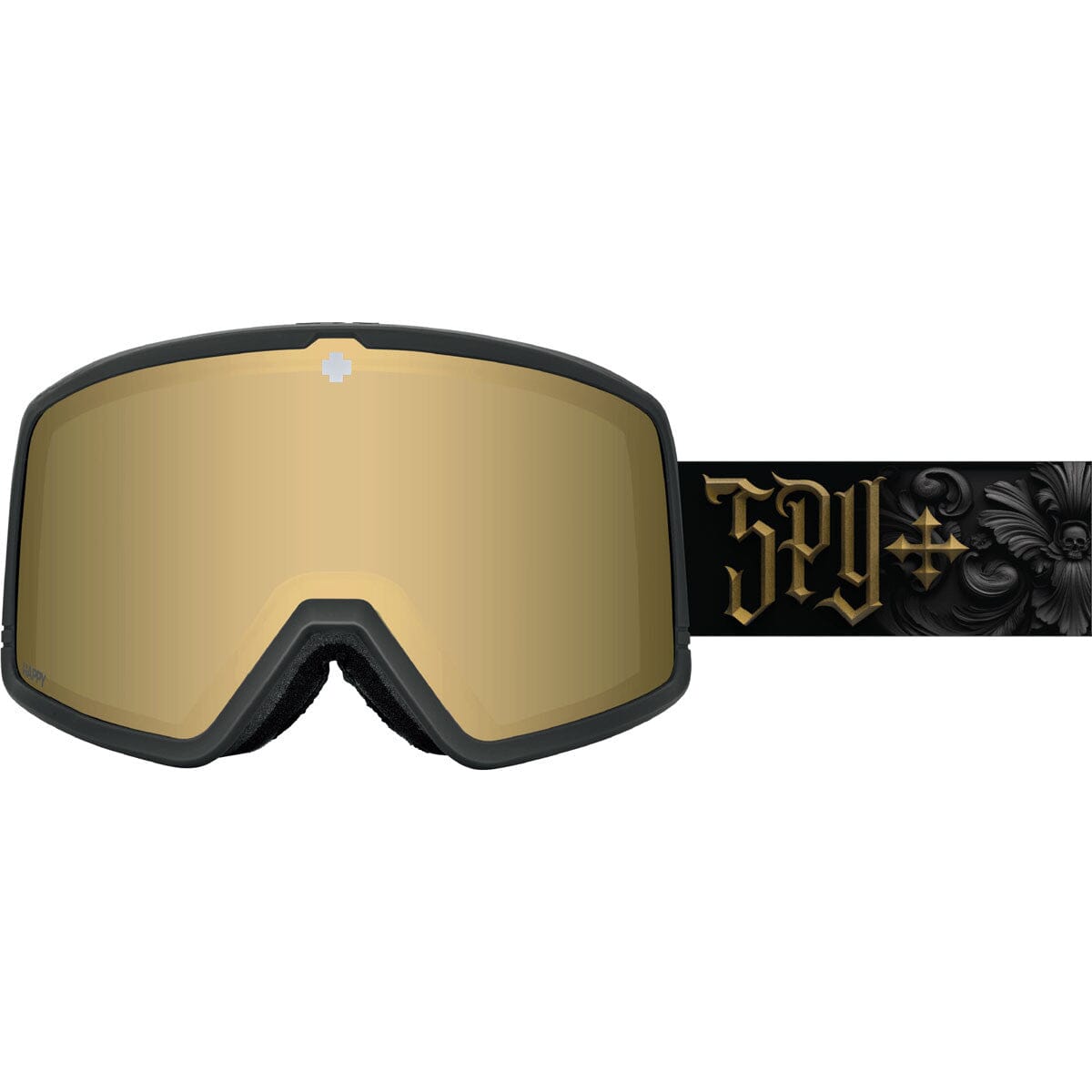 SPY Megalith Black Metal - Happy Bronze Gold Mirror + Happy LL Pink Snow Goggle Snow Goggles Spy