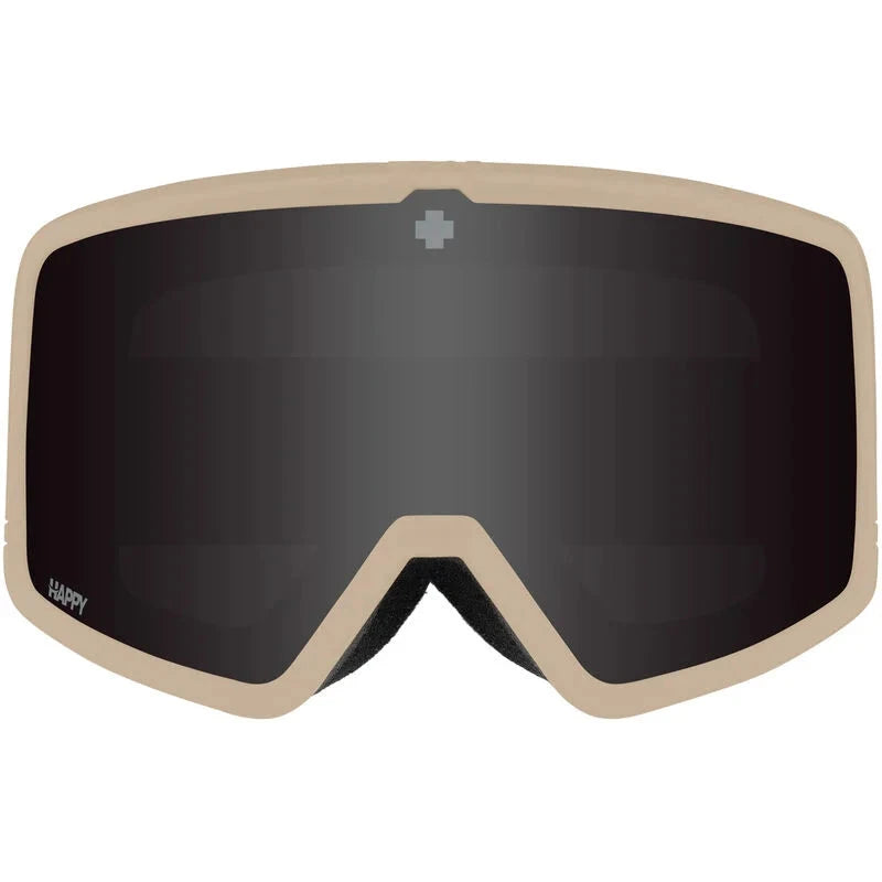 SPY Megalith Tan - Happy ML Rose with Black Mirror + Happy LL Yellow Snow Goggle Snow Goggles Spy
