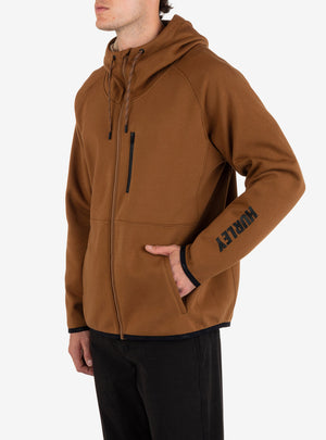 HURLEY Cabrillo Heat Full Zip Fleece Jacket Bronzed Men's Street Jackets Hurley 