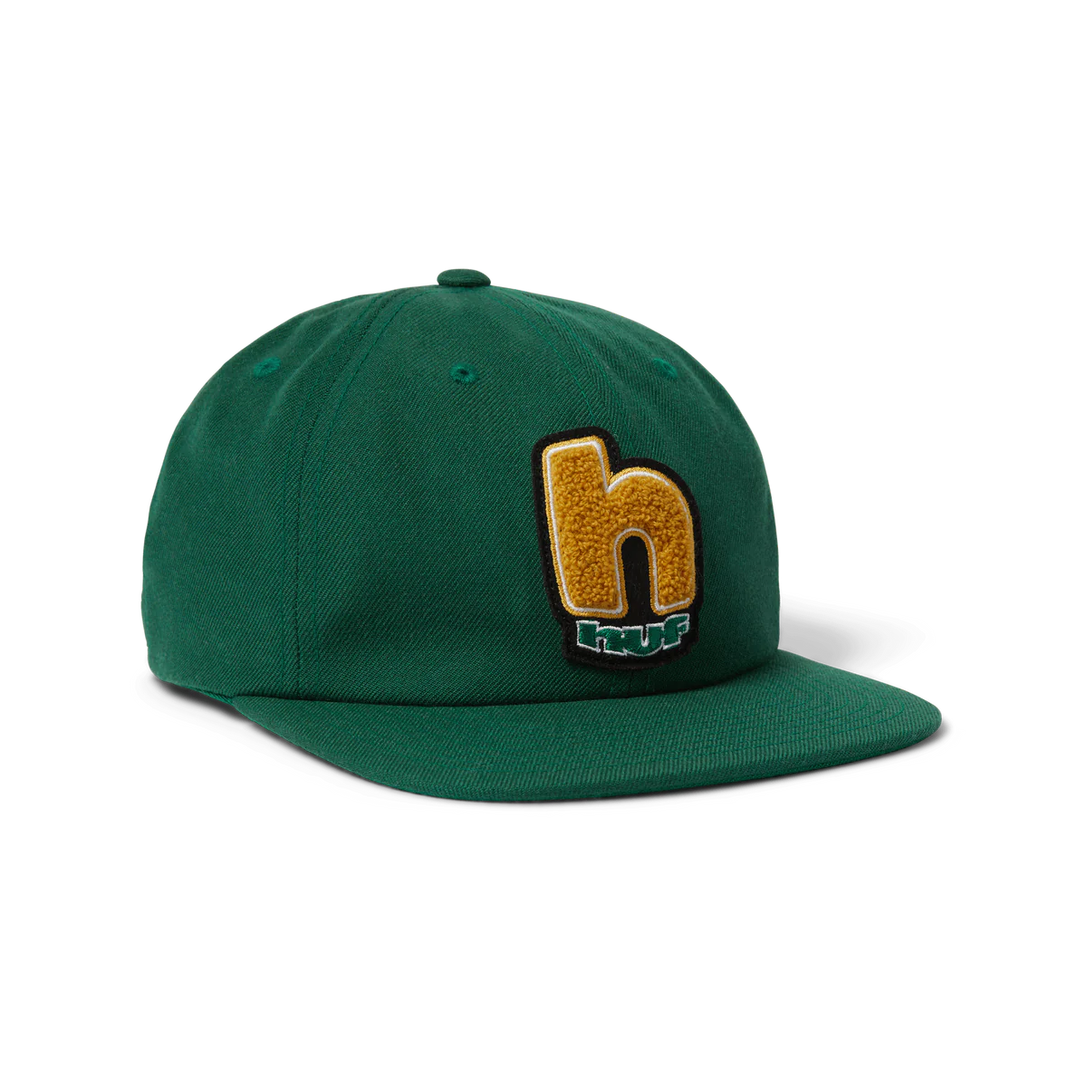 HUF Moab H 6 Panel Strapback Hat Forest Green Men's Hats huf 