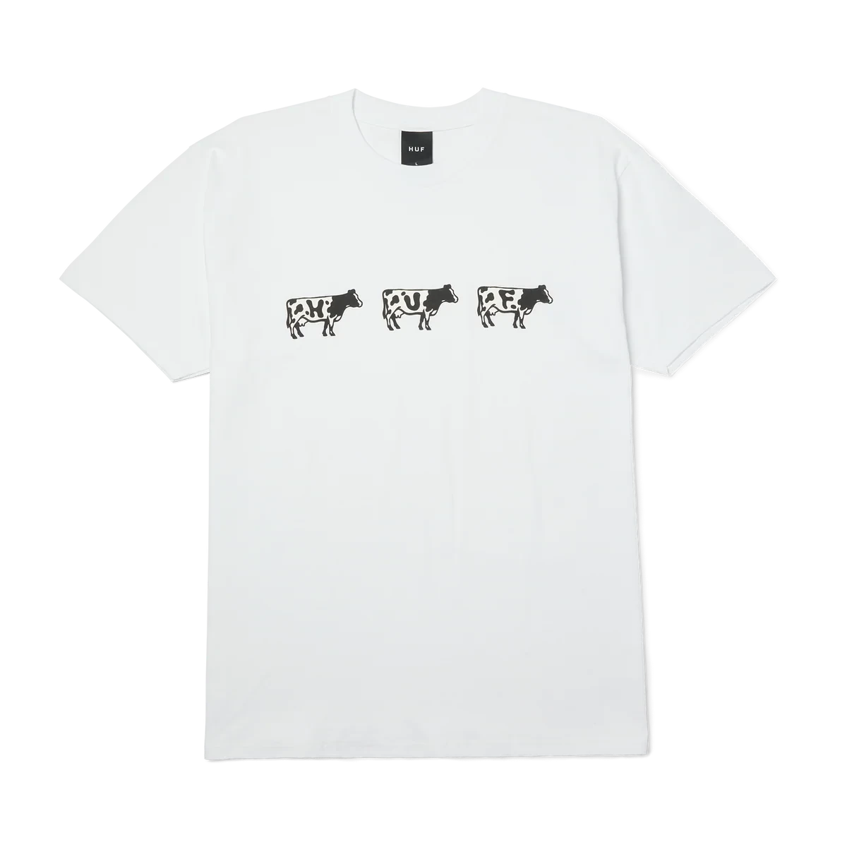 HUF Moo T-Shirt White Men's Short Sleeve T-Shirts Huf