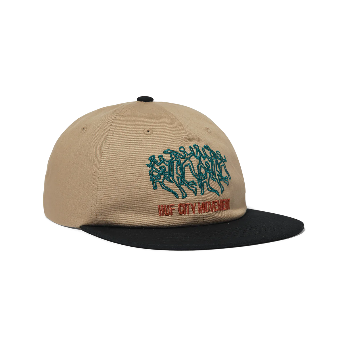 HUF Movement 6 Panel Snapback Hat Men's Hats Huf