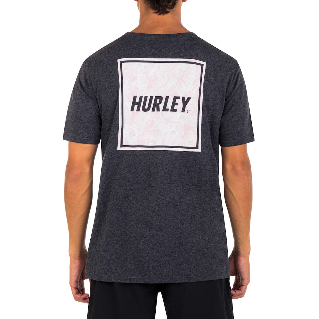HURLEY Everyday Four Corners T-Shirt Black Heather Men's Short Sleeve T-Shirts Hurley 