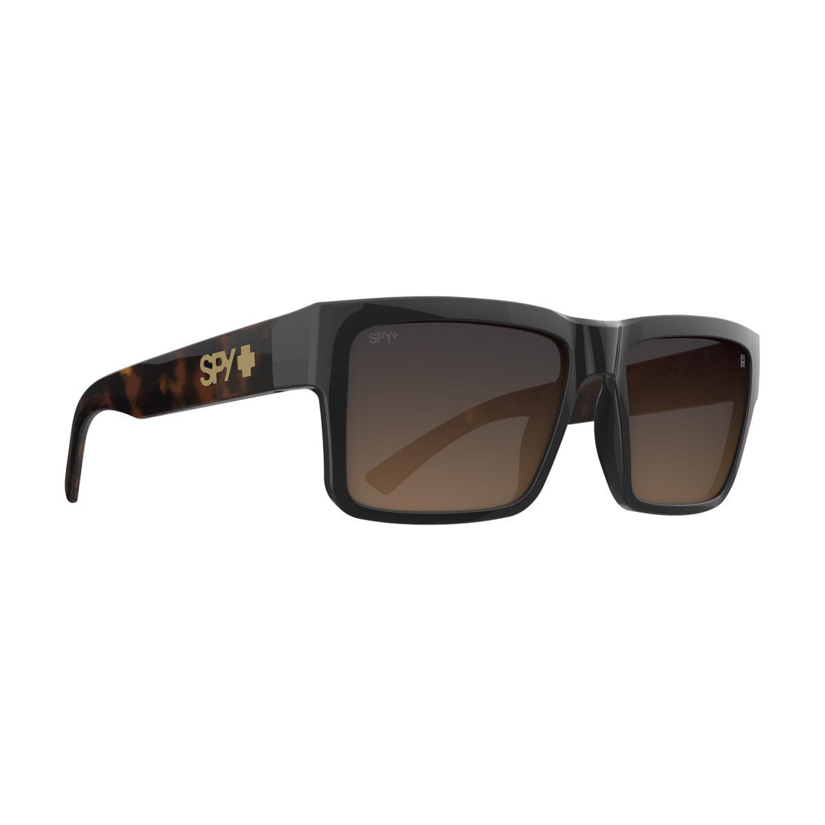 SPY Montana Black/Honey Tort - Happy Dark Brown Fade Sunglasses Sunglasses Spy