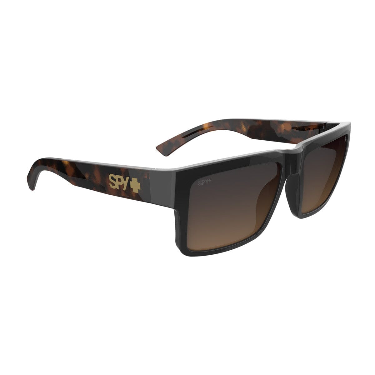SPY Montana Black/Honey Tort - Happy Dark Brown Fade Sunglasses Sunglasses Spy