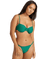 VOLCOM Women's Simply Seamless U-Wire Bikini Top Emerald Green Women's Bikini Tops Volcom 