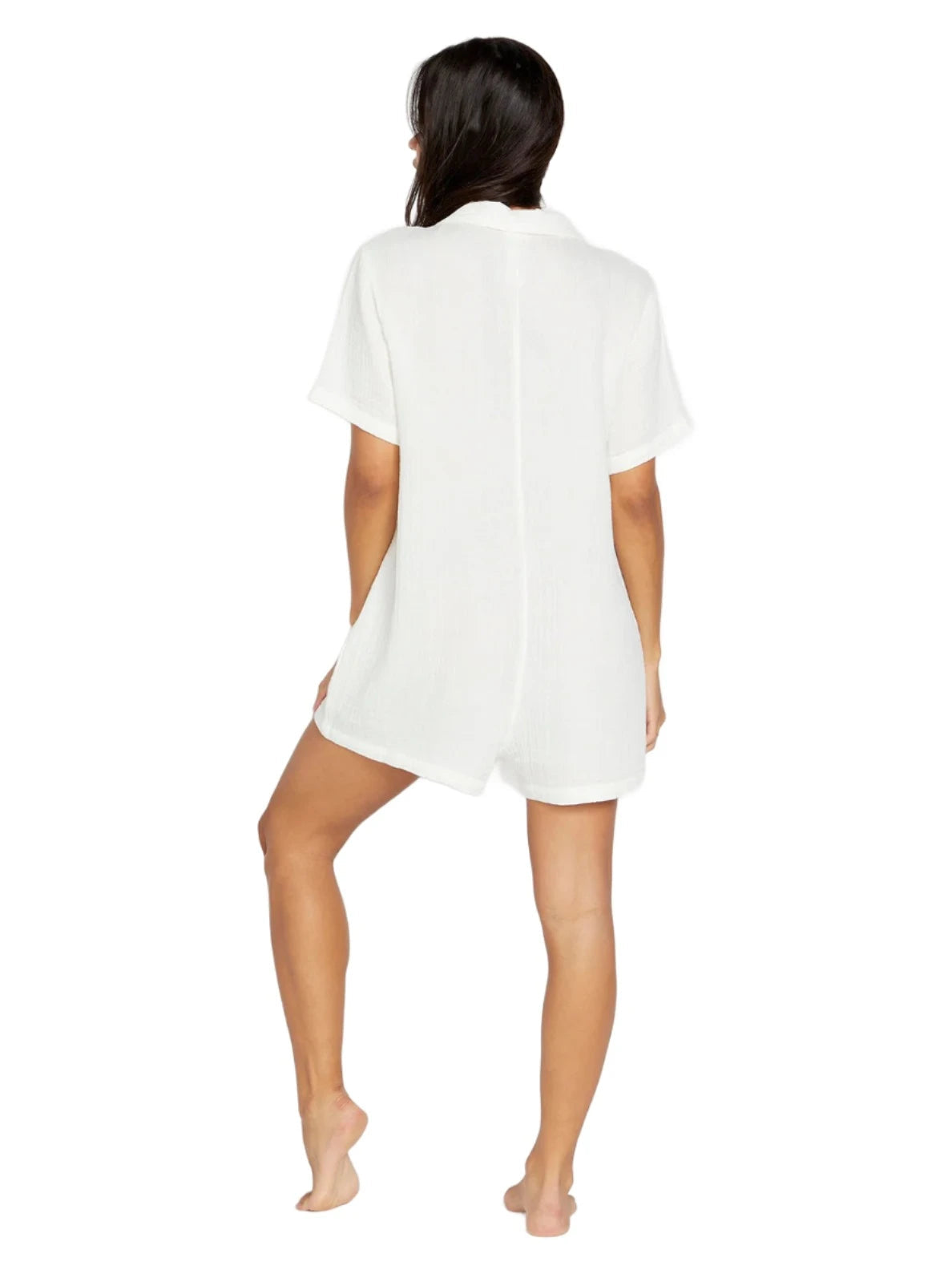VOLCOM Women's Easy Breezy Romper Star White Women's Rompers & Jumpsuits Volcom