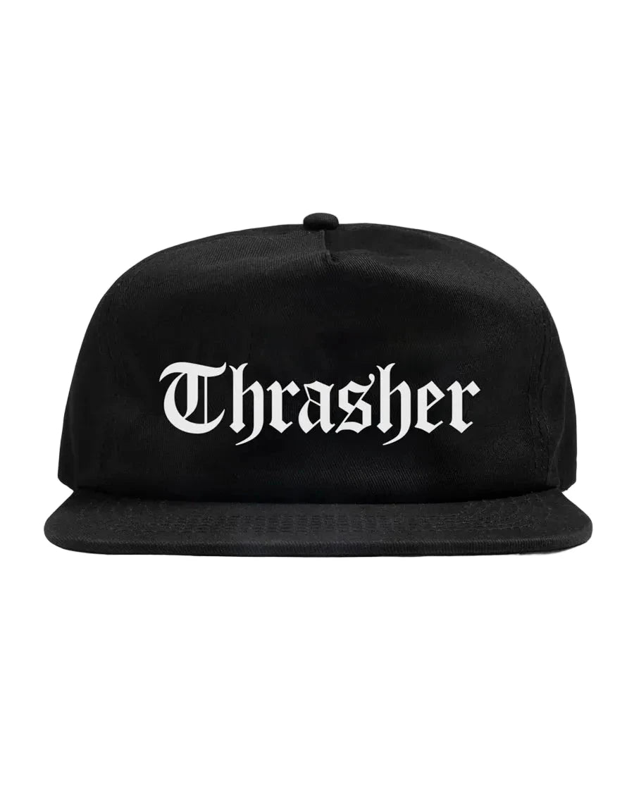 THRASHER Spitfire X Thrasher The End Oath Snapback Hat Black Men's Hats Thrasher