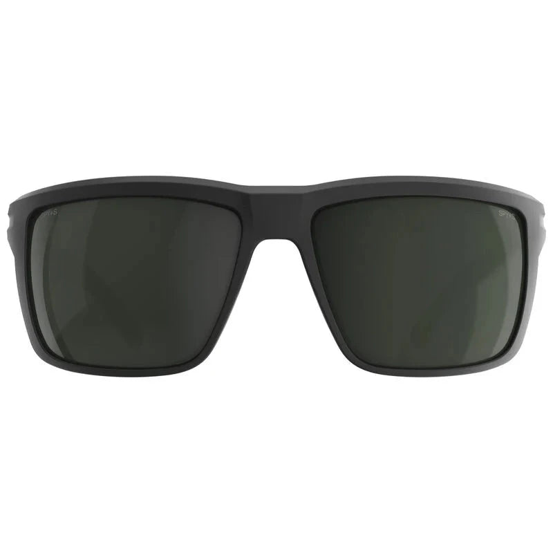 SPY Overhaul XL Matte Black - Happy Grey Green Polarized Sunglasses Sunglasses Spy
