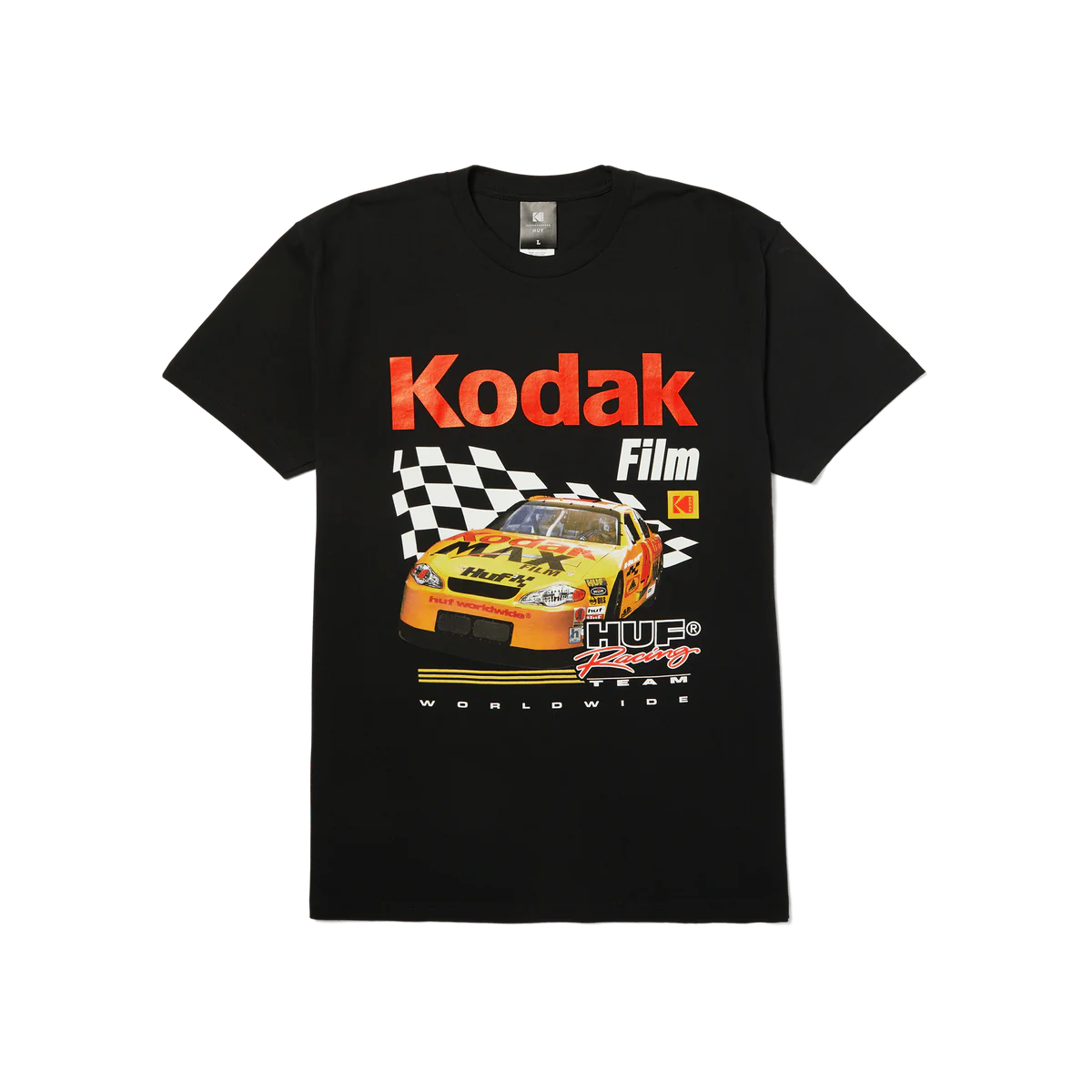 HUF X KODAK Photo Finish T-Shirt Black Men's Short Sleeve T-Shirts Huf
