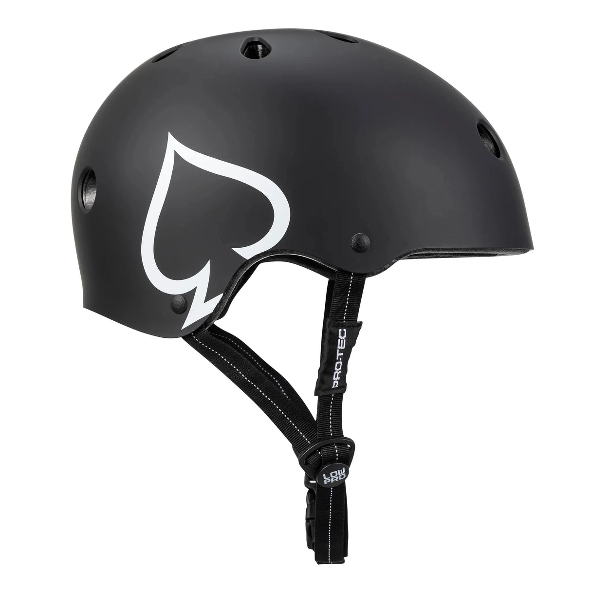 PRO-TEC Low Pro Helmet Matte Black Skateboard Helmets Pro-tec