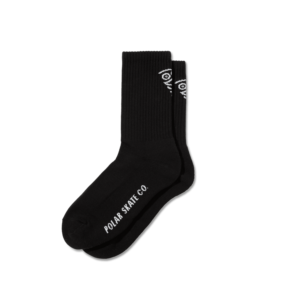 POLAR Face Socks Black Men's Socks Polar