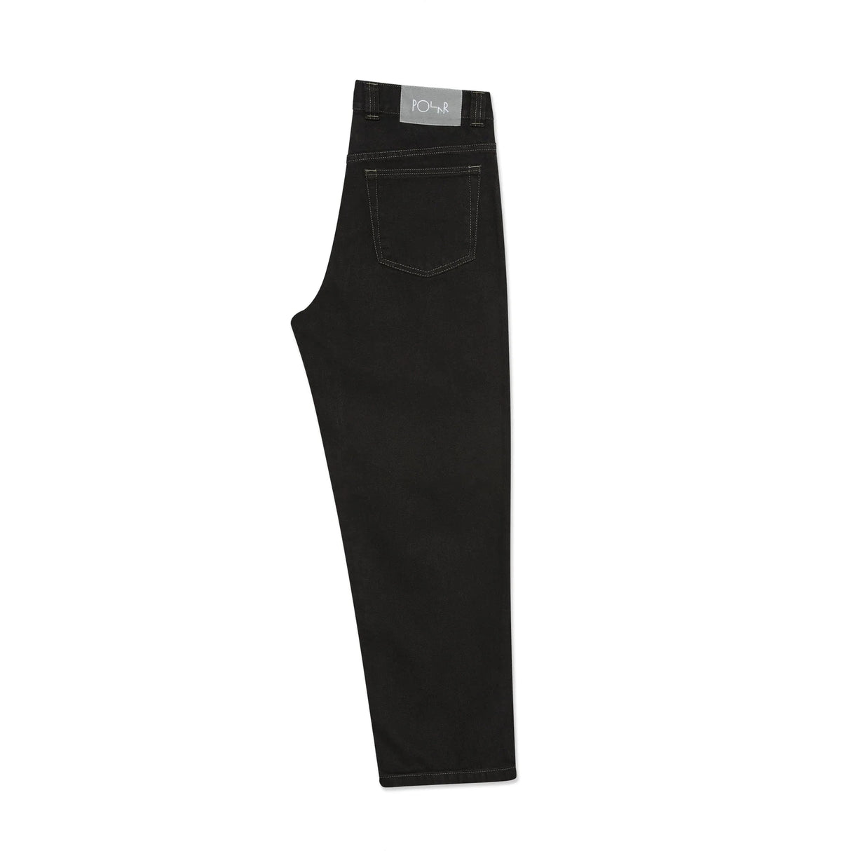 POLAR 93 Pants Contrast Stitching Black/Dark Olive Men's Denim Polar
