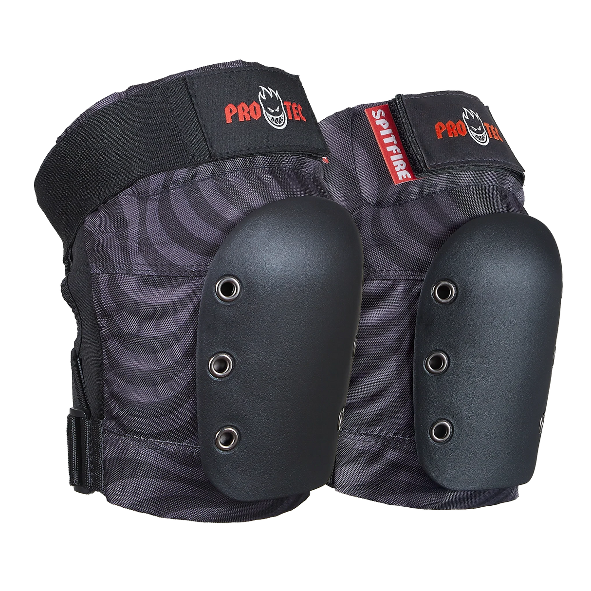 PRO-TEC Jr. Street Gear 3 Spitfire Black Swirl Pads & Wrist Guards Pro-tec