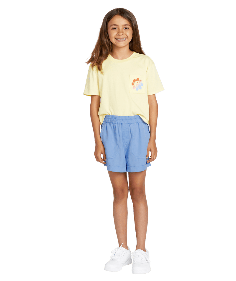 VOLCOM Girl's Sunday Strut Shorts Coastal Blue Girl's Walkshorts Volcom 