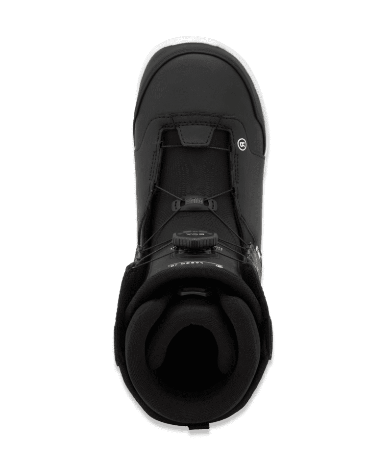 RIDE Youth Lasso Jr. Snowboard Boots Black 2027 Youth Snowboard Boots Ride