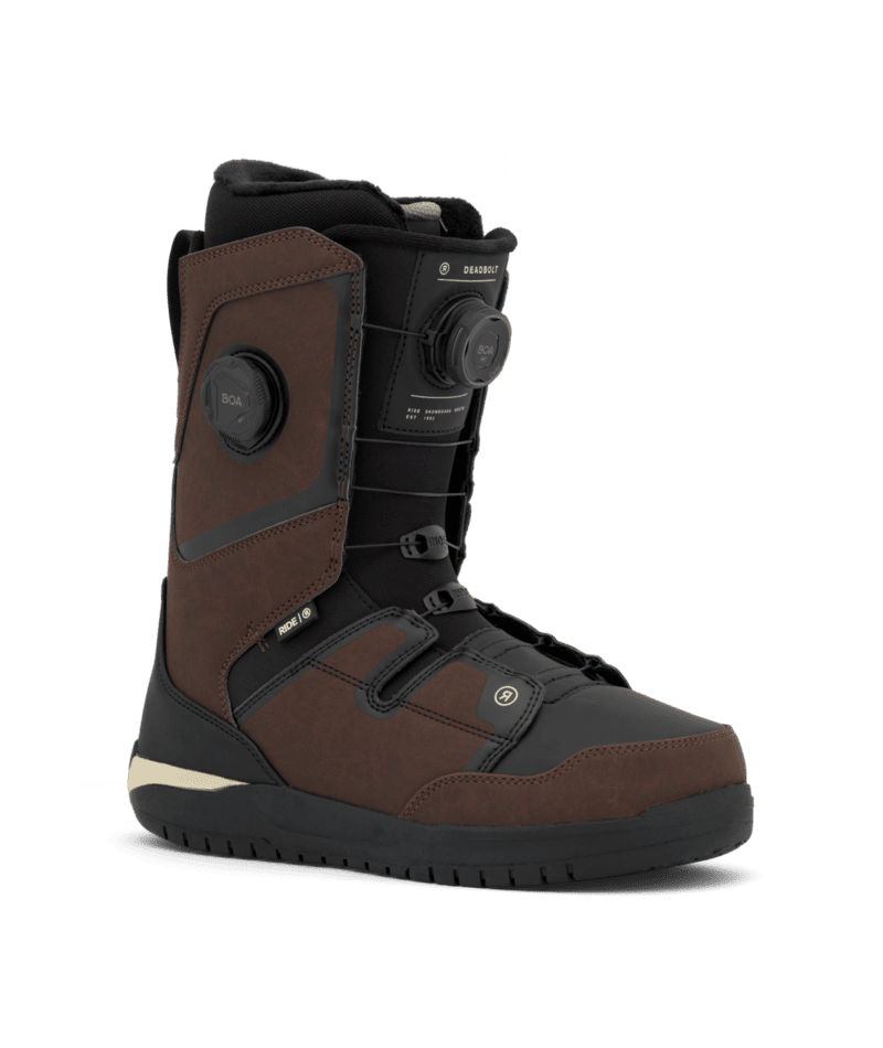 RIDE Deadbolt Zonal Snowboard Boots Brown 2027 Men's Snowboard Boots Ride