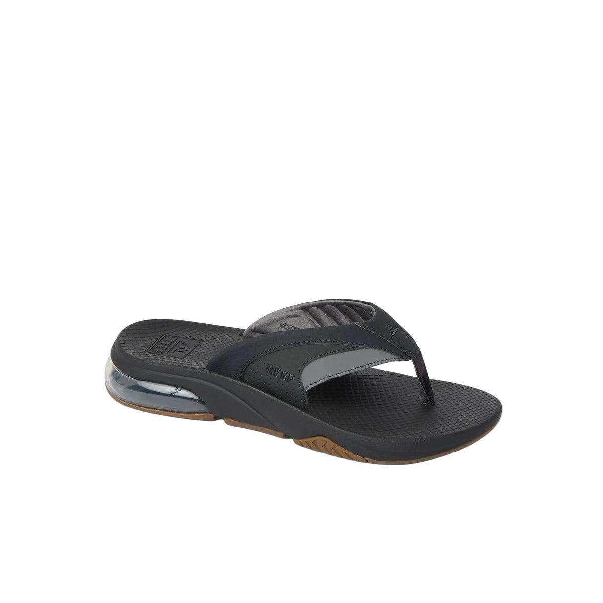 REEF Fanning+ Sandals Black/Gum Men's Sandals Reef