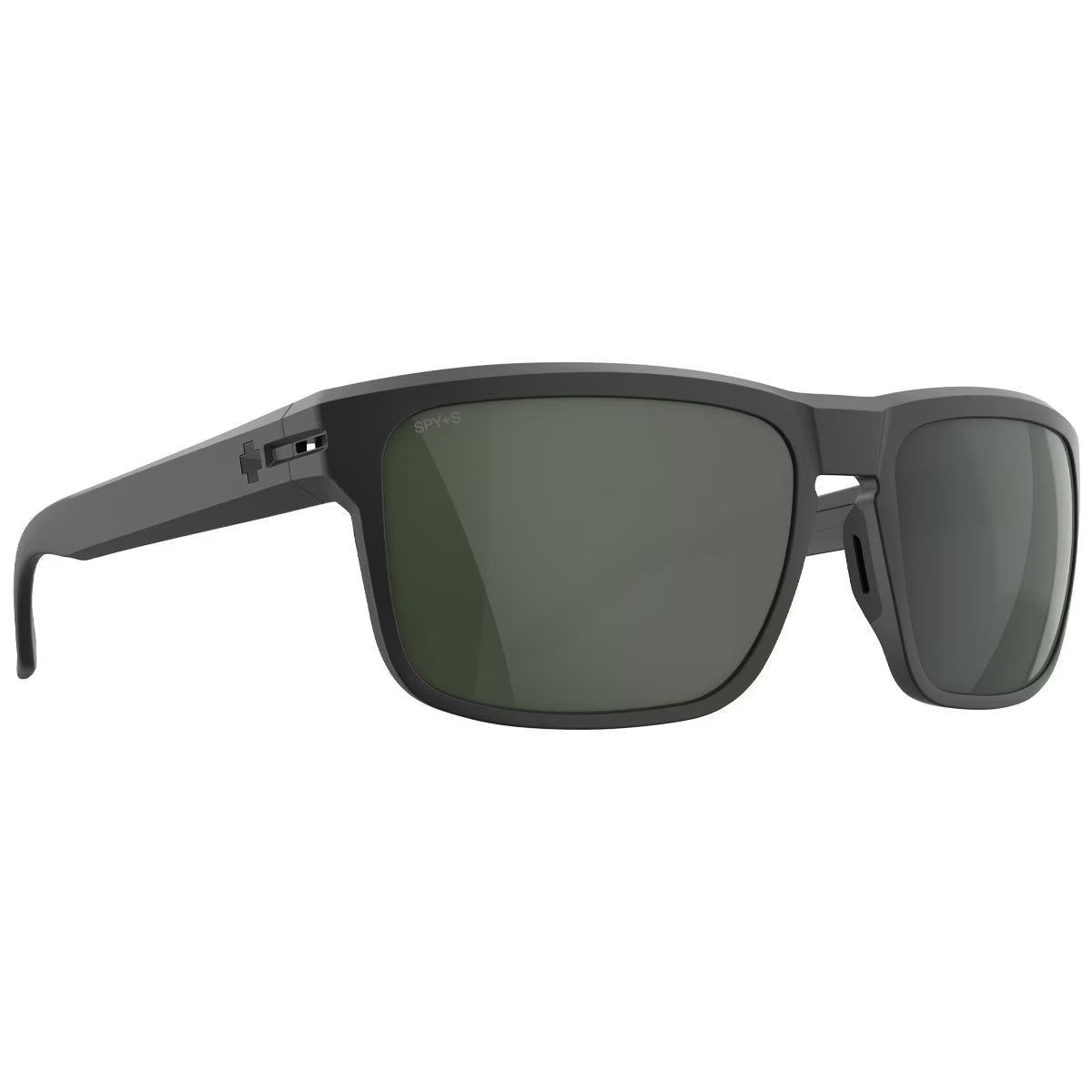 SPY Region ANSI Matte Black - Happy Grey Green Polarized Sunglasses Sunglasses Spy