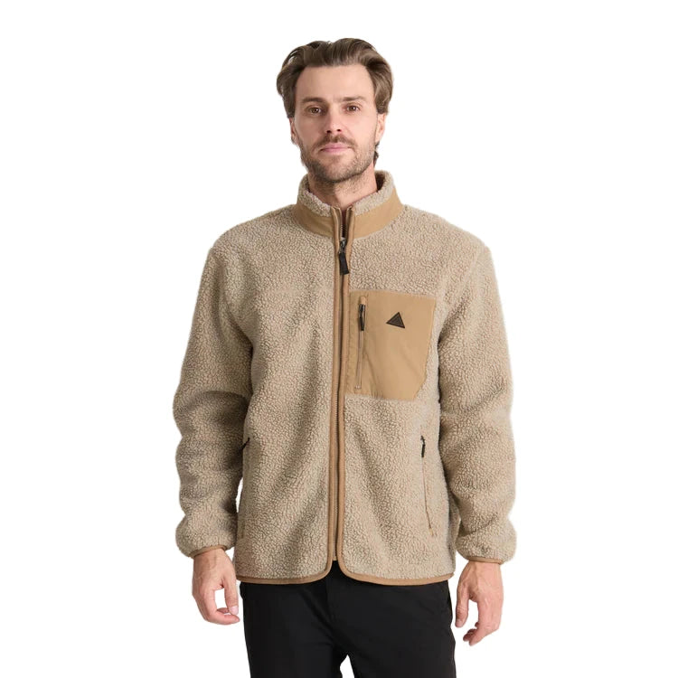 ROARK Campover Fleece Zip Hoodie Khaki Men's Zip Hoodies Roark Revival