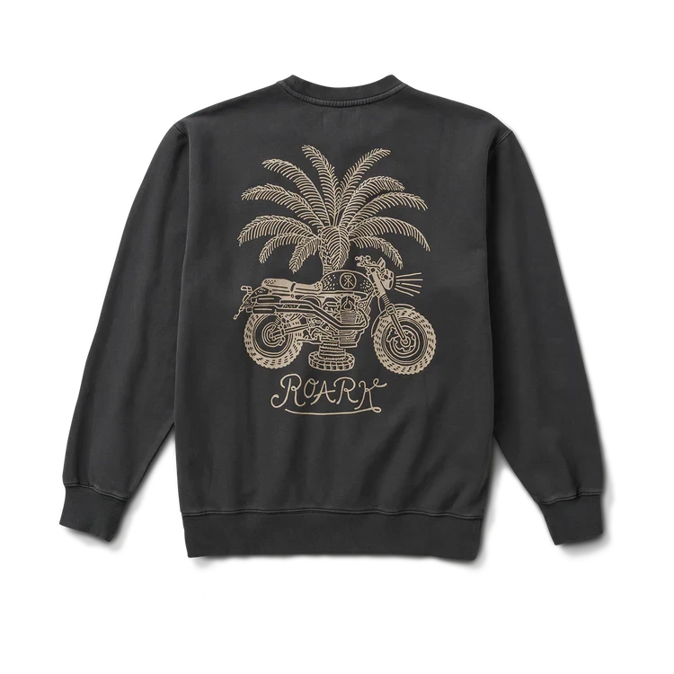 ROARK Moto Fleece Crew Onyx Men's Crewnecks Roark Revival