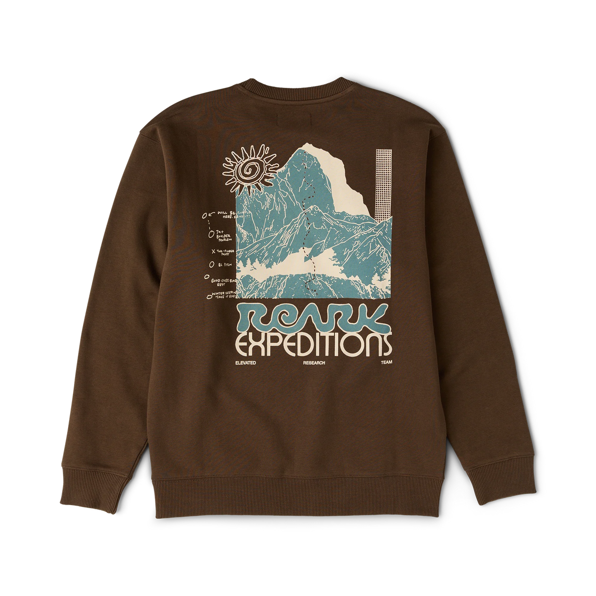 ROARK Elevated Research Crewneck Tobacco Men's Crewnecks Roark Revival