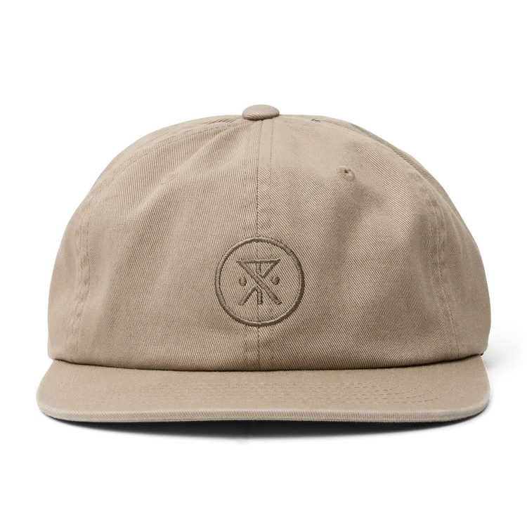 ROARK Made To Fade 6 Panel Washed Fossil Men's Hats Roark Revival