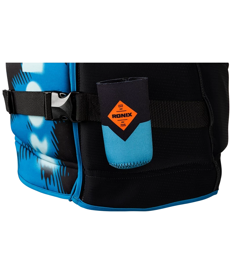 RONIX Atomik Capella 3.0 CGA Wake Vest Black/Slate Blue Men's Wake Vests Ronix