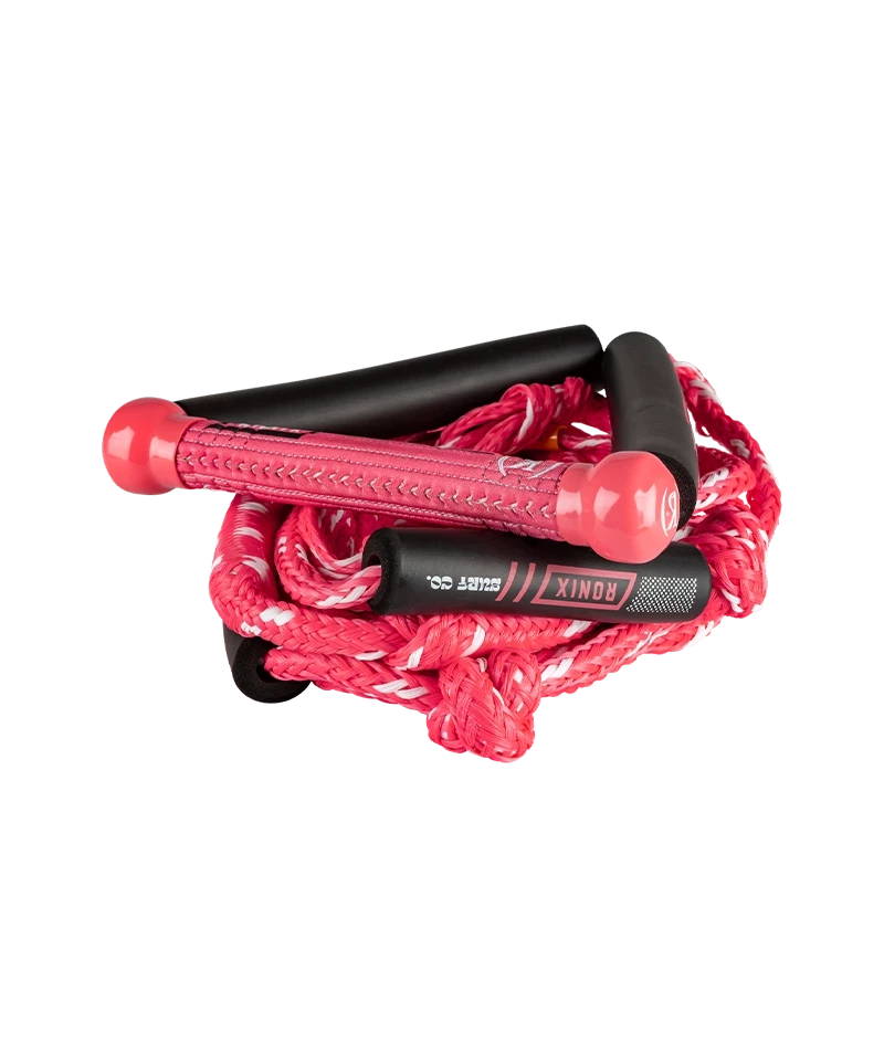 RONIX Women's Stretch Surf Rope With Handle Pink Wakesurf Ropes Ronix