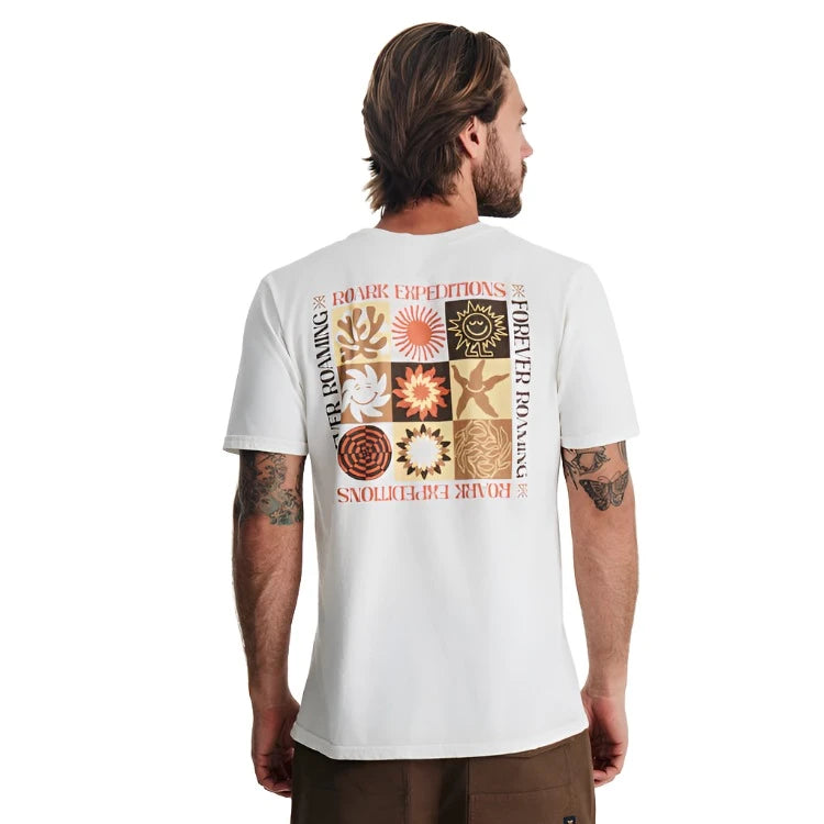ROARK Expeditions Premium T-Shirt Mosaic Off White Men's Short Sleeve T-Shirts Roark Revival