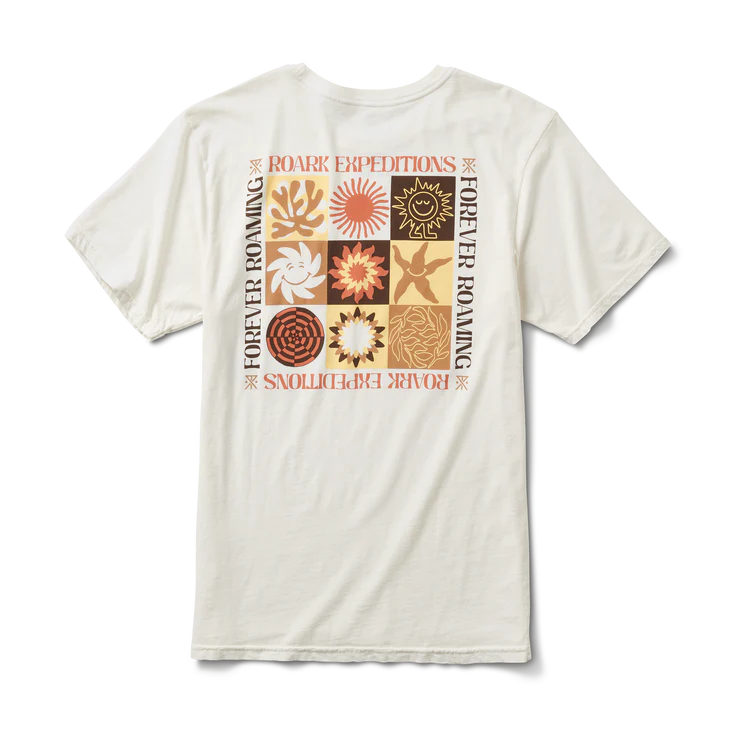 ROARK Expeditions Premium T-Shirt Mosaic Off White Men's Short Sleeve T-Shirts Roark Revival