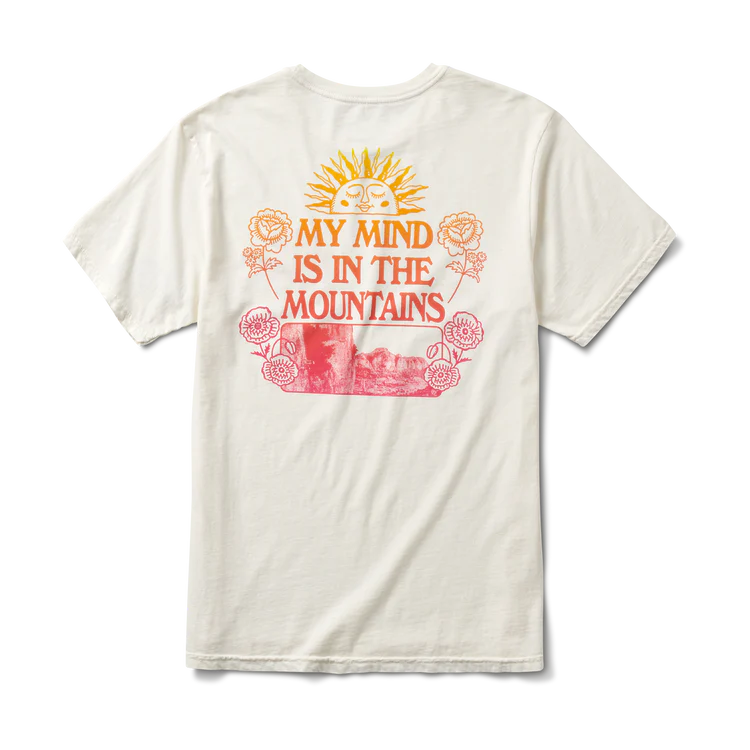 ROARK Mountain Minded Premium T-Shirt Off White Men's Short Sleeve T-Shirts Roark Revival