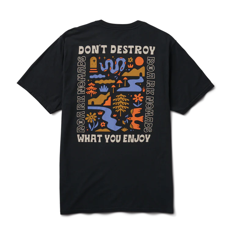 ROARK Nomads Premium T-Shirt Black Men's Short Sleeve T-Shirts Roark Revival