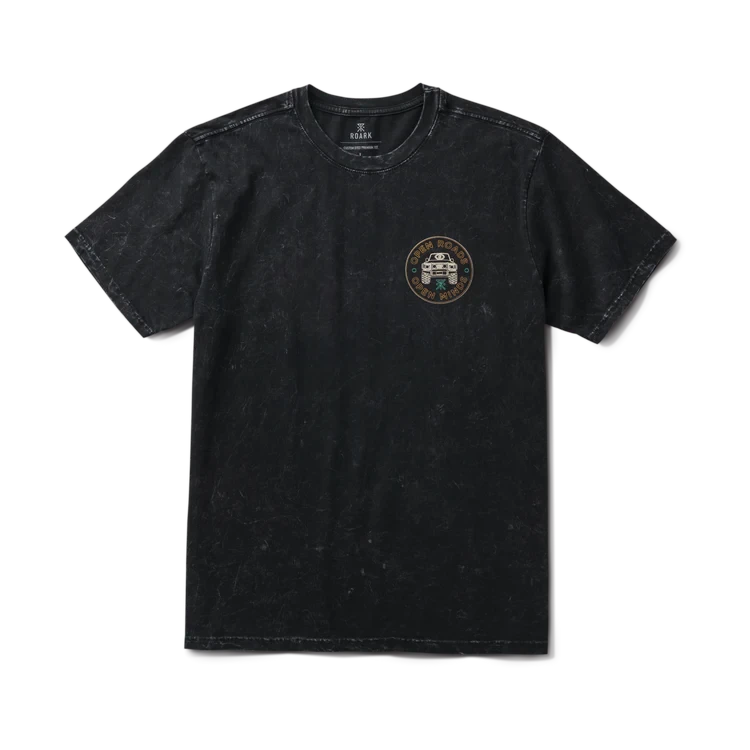 ROARK Open Roads Premium T-Shirt Black Men's Short Sleeve T-Shirts Roark Revival
