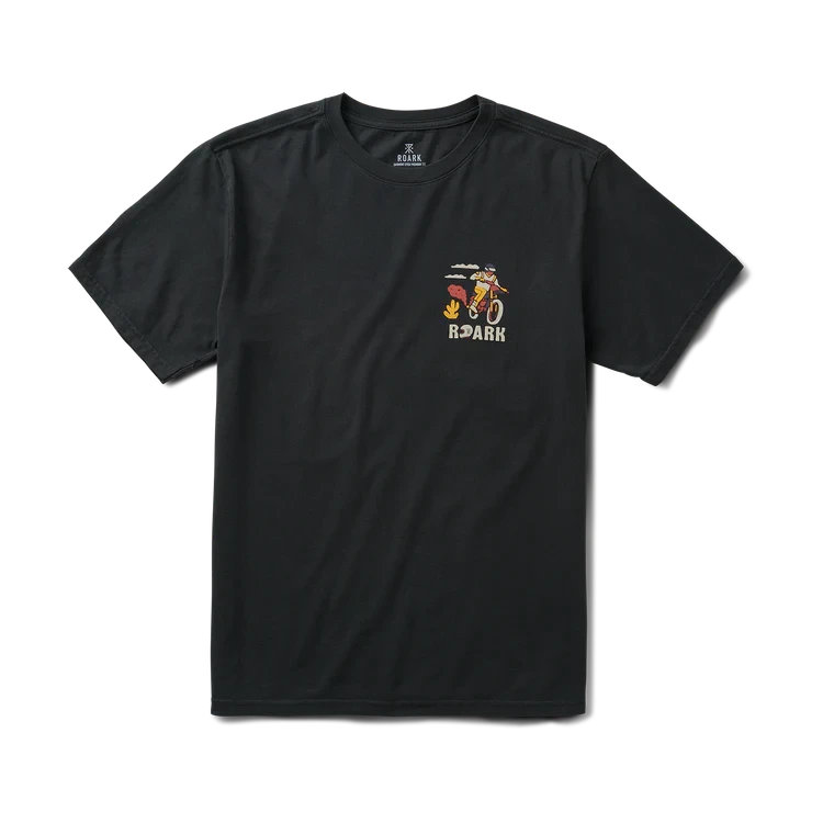 ROARK Atacame Guideworks Premium T-Shirt Black Men's Short Sleeve T-Shirts Roark Revival