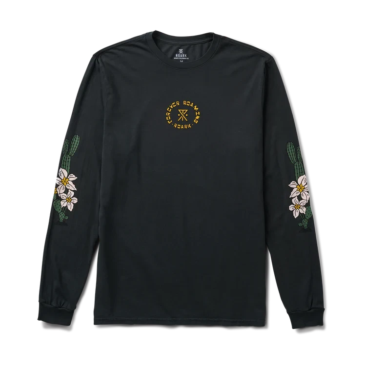 ROARK Jaguar Long Sleeve Premium T-Shirt Black Men's Long Sleeve T-Shirts Roark Revival