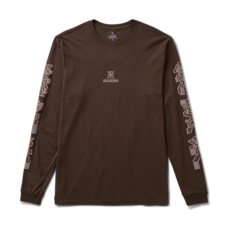 ROARK Tomas Premium Long Sleeve T-Shirt Dark Brown Men's Long Sleeve T-Shirts Roark Revival