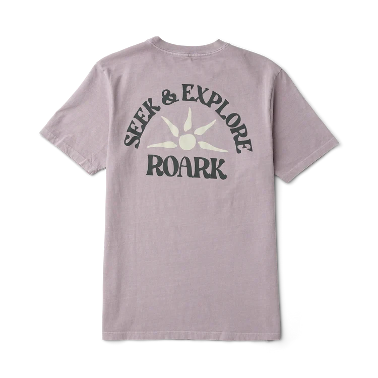 ROARK Seek & Explore Premium T-Shirt Dusty Lilac Men's Short Sleeve T-Shirts Roark Revival