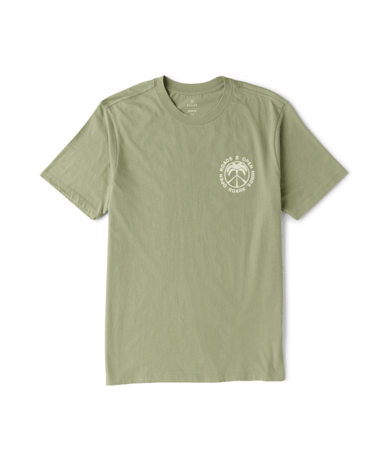 ROARK Peace Palm T-Shirt Dusty Sage Men's Short Sleeve T-Shirts Roark Revival