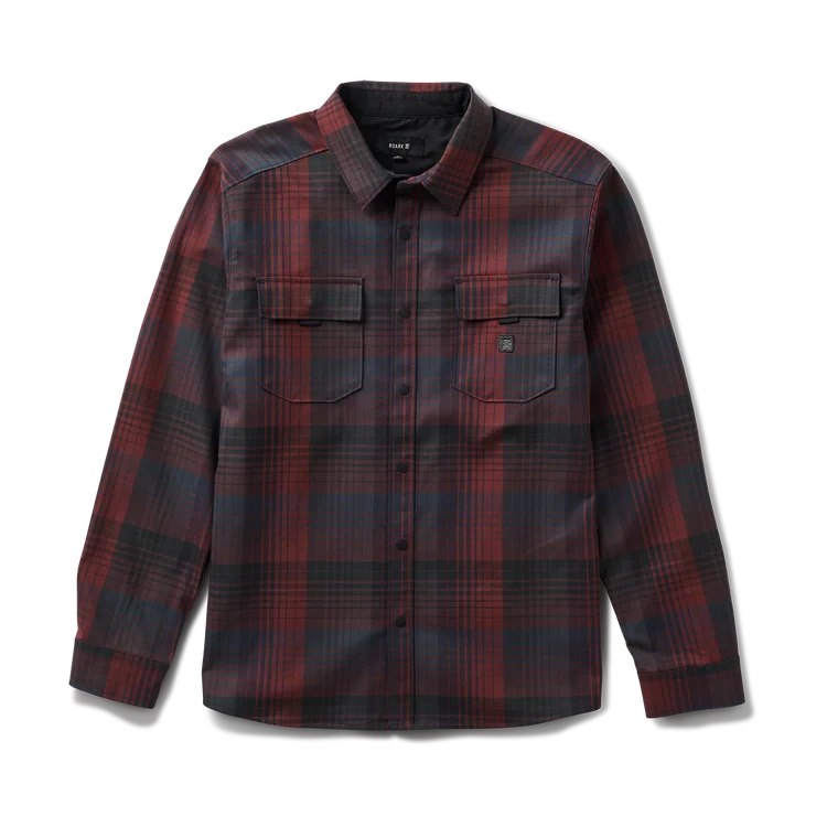 ROARK Diablo Long Sleeve Flannel Sangria Men's Long Sleeve Button Up Shirts Roark Revival