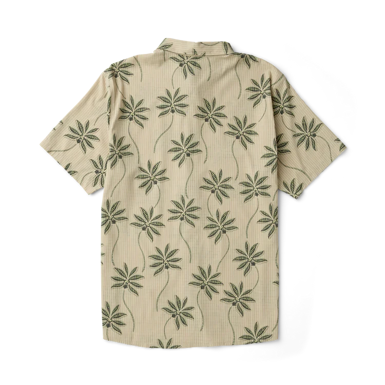 ROARK Bless Up Breathable Stretch Button Up Fossil Print Men's Short Sleeve Button Up Shirts Roark Revival