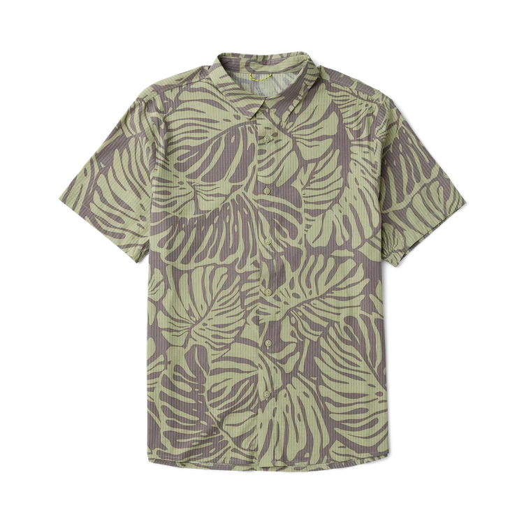 ROARK Bless Up Breathable Stretch Button Up Shirt Shark Men's Short Sleeve Button Up Shirts Roark Revival