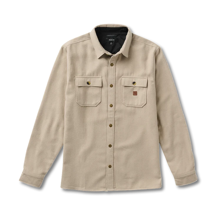 ROARK Nordsman Long Sleeve Flannel Fossil Men's Long Sleeve Button Up Shirts Roark Revival