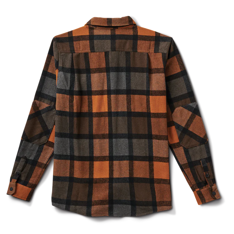 ROARK Nordsman Flannel Pecan Men's Long Sleeve Button Up Shirts Roark Revival