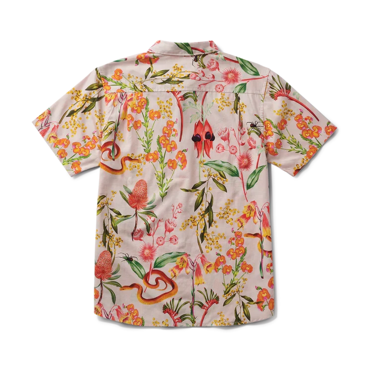 ROARK Journey Short Sleeve Button Up Shirt Dusty Violet Men's Short Sleeve Button Up Shirts Roark Revival