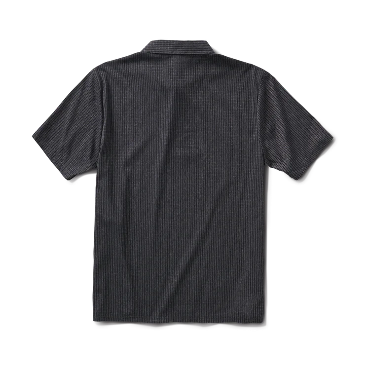 ROARK Bless Up Breathable Stretch Polo Shirt Black Men's Polos Roark Revival