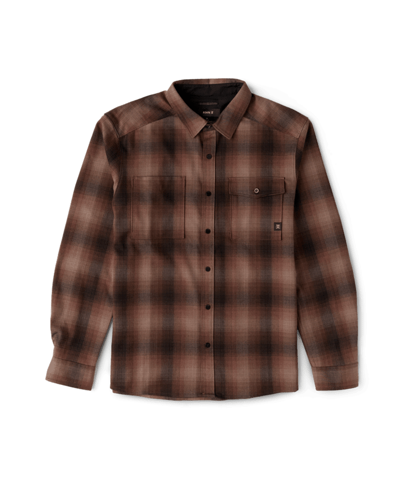ROARK Diablo Long Sleeve Flannel Tobacco Men's Flannel Shirts Roark Revival