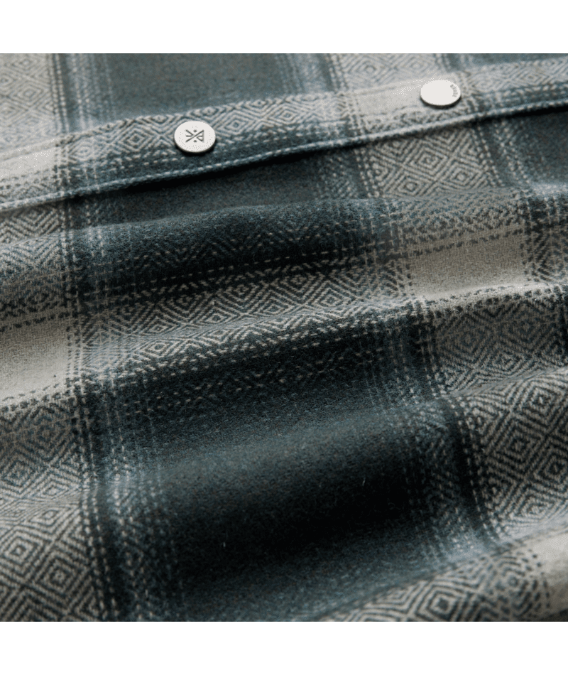 ROARK Nordsman 2.0 Long Sleeve Flannel Dark Slate Men's Flannel Shirts Roark Revival