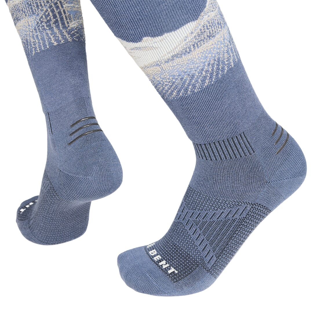 LE BENT Cody Townsend Pro Series Targeted Cushion Snow Sock Vintage Indigo Men's Snowboard Socks Le Bent